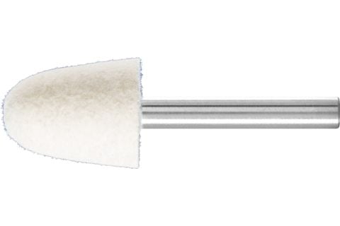 PFERD 44100190, 23500 RPM, 6 mm, Rustfritt stål, Hvit