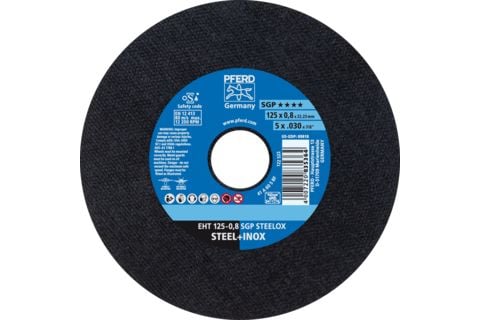 PFERD EHT 125-0,8 SGP STEELOX, Stål, Rustfritt stål, PFERD, 2,22 cm, 12,5 cm, 12200 rpm, 25 stk