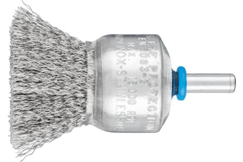 PFERD 43201007, Kopp stålbørste, 6 mm, 3 cm, 15000 RPM, 10 stykker