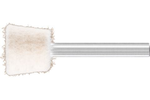 PFERD 44152016, 23500 RPM, 6 mm, Rustfritt stål, Hvit
