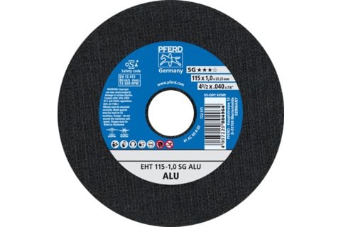 PFERD 61340415, Kutteskive, Aluminium, Ikke-jernholdig metall, 11,5 cm, Alle merker, Flatt senter, 2,22 cm