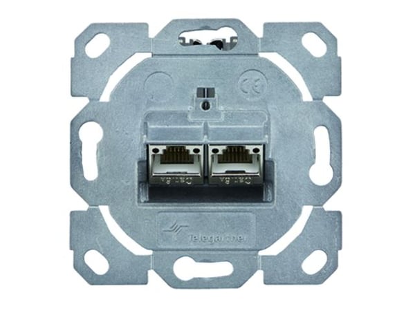 Telegärtnerin moduulinpidike AMJ-SL 2-kertainen UP/0 flex T568B