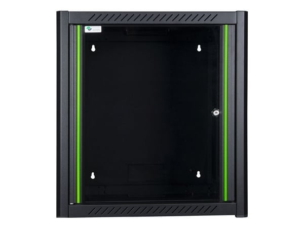Lanview by Logon - Rack skap - 60 x 45 - veggmonterbar - RAL 9005, svart - 12U - 19"