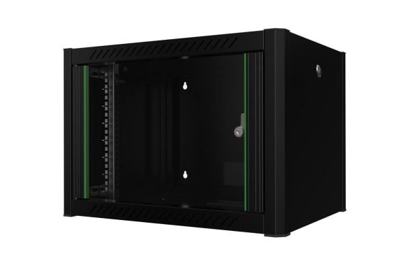 Lanview by Logon - Rack skap - 60 x 45, pro - veggmonterbar - svart, RAL 9005 - 7U - 19"