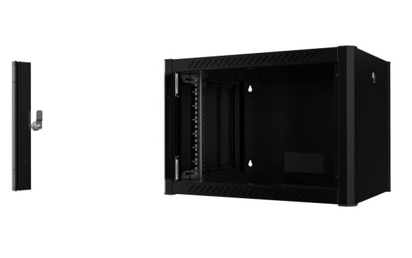 Lanview by Logon - Rack skap - 60 x 45, pro - veggmonterbar - svart, RAL 9005 - 7U - 19"