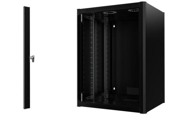 Lanview by Logon - Rack skap - 60 x 56 - veggmonterbar - svart, RAL 9005 - 16U - 19"