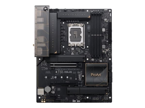 ASUS PROART B760-CREATOR WIFI - Hovedkort - ATX - LGA1700-sokkel - B760 Chipset - USB-C 3.2 Gen2, USB 3.2 Gen 1, USB-C 3.2 Gen 2x2 - Gigabit LAN, 2...