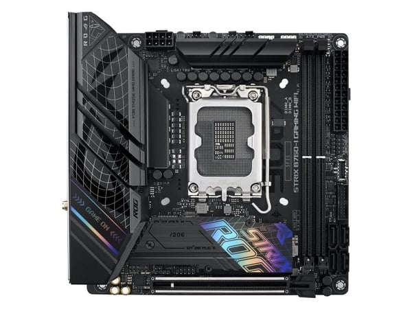 ASUS ROG STRIX B760-I GAMING WIFI - Hovedkort - mini-ITX - LGA1700-sokkel - B760 Chipset - USB 3.2 Gen 1, USB-C 3.2 Gen 1, USB-C 3.2 Gen 2x2, USB-C...
