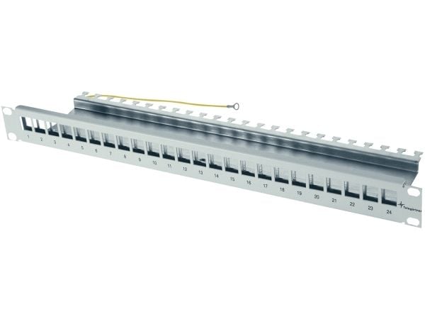 Telegärtner - Patch-panel - 1U - 19" - 24 portar
