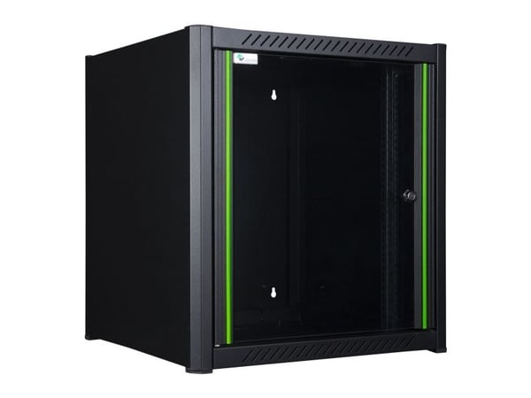 Lanview - Rack skap - 60 x 56 - veggmonterbar - svart, RAL 9005 - 12U - 19"