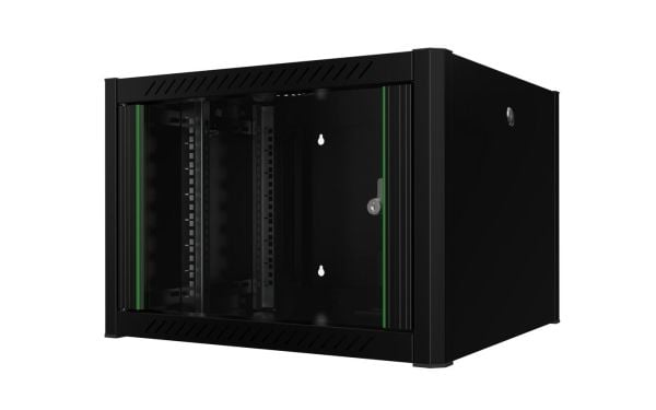 Lanview by Logon - Rack skap - 60 x 56, pro - veggmonterbar - svart, RAL 9005 - 7U - 19"