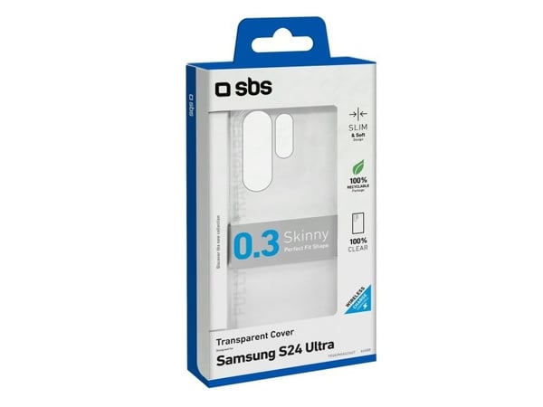 SBS TESKINSAS24UT, Etui, Samsung, Galaxy S24 Ultra, 17,3 cm (6.8"), Gjennomsiktig