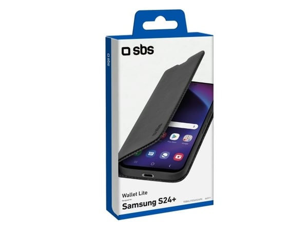 SBS TEBKLITESAS24PK, lommebokdeksel, Samsung, Galaxy S24+, 17 cm (6,7"), svart