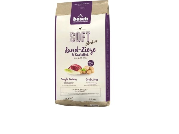 BOSCH Soft Senior Goat & Potato - tørfoder til hunde - 12,5 kg