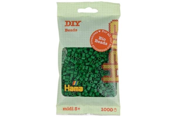 Hama BIO midi perler 1000 stk grønn