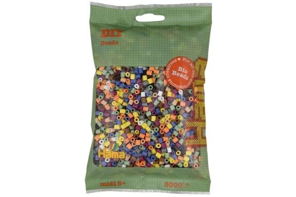 Hama BIO midi perler 3000 stk mix 197 (10 farger)