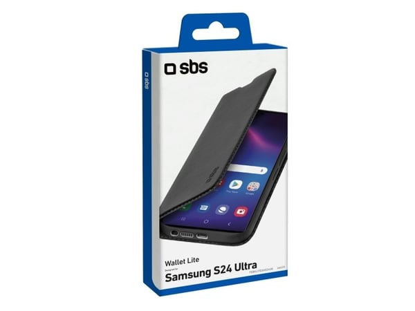 SBS TEBKLITESAS24UK, lommebokdeksel, Samsung, Galaxy S24 Ultra, 17,3 cm (6,8"), svart