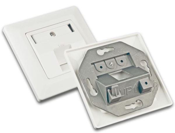 Keystone tyhjä pistorasia 1 moduulille, uppoasennus, RAL9010