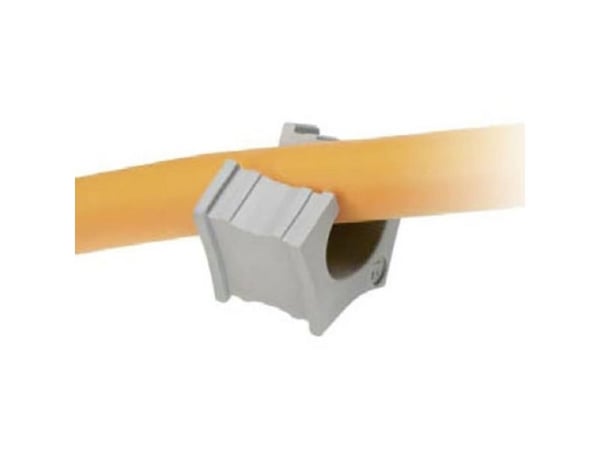 TRU COMPONENTS KT 4/6 Kaapeliläpivienti uritettu Kiinnittimen halkaisija (max.) 6 mm Elastomeeri Harmaa 1 kpl