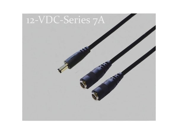 BKL Electronic DC-fordeler lavspenningskontakt DC-tilkobling 5,5/2,1 mm 0,30 m