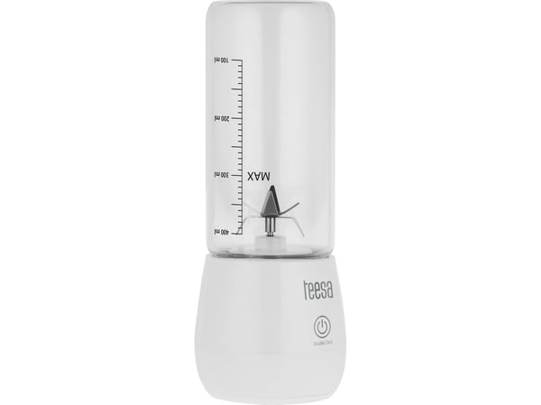 Beater Teesa batteridrevet mikser, glasskopp, 450 ml, 100 W, 6 kniver