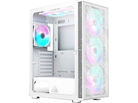 Montech X3 Mesh Midi-Tower, RGB, Tempered Glass -weiß