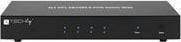 TECHly 4 Port DisplayPort 1.2 KVM Switch with Hub and audio - KVM / lyd / USB-svitsj - 4 x KVM/lyd - 1 lokalbruker - stasjonær