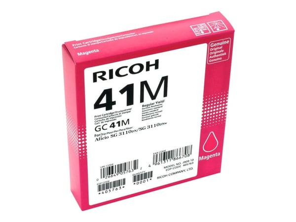 Ricoh 405763, Perusvärintuotto, Väriainepohjainen muste, 1 kpl