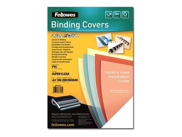 Fellowes 53764, A3, PVC-muovi, Läpinäkyvä, 0,2 mm, 420 mm, 1 mm
