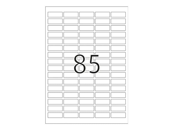 HERMA - Papir - matt - selv-adhesiv - hvit - 37 x 13 mm 2125 etikett(er) (25 ark x 85) merkelapper