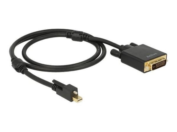 DeLOCK 83725, 1 m, Mini DisplayPort, DVI-D, Uros, Uros, Kulta