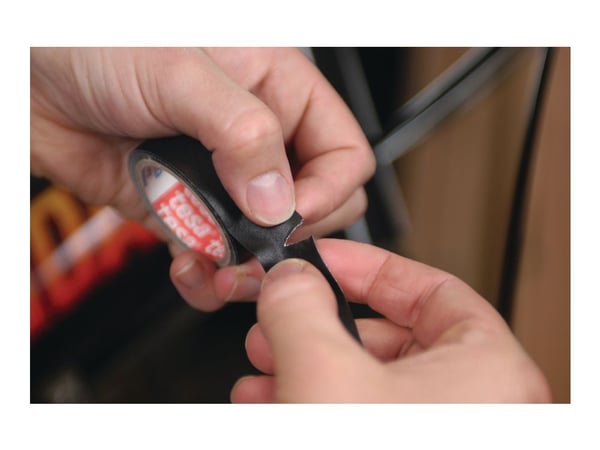 Tesa extra Power Perfect - Tekstiltape - 38 mm x 2.75 m - svart