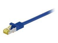 MicroConnect - Nettverkskabel - RJ-45 (hann) til RJ-45 (hann) - 1 m - SFTP, PiMF - CAT 7 - halogenfri, uten hindringer - blå
