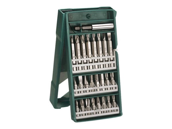 Bosch Mini X-Line - Spissett for skrutrekker - 25 deler - torx, phillips, pozidriv, hex, slot - lengde: 50 mm, 25 mm - for Bosch PushDrive; EasyImp...
