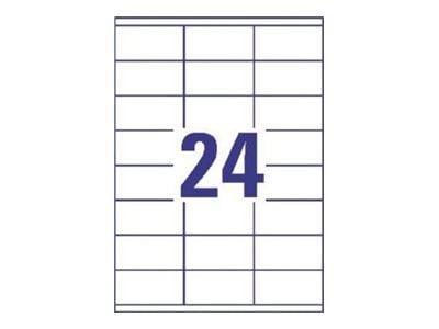 Avery - Hvit - 70 x 35 mm 2400 etikett(er) (100 ark x 24) flerbruks merkelapper