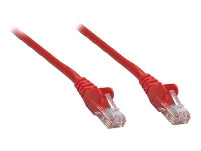 Intellinet Network Patch Cable, Cat5e, 10m, Red, CCA, U/UTP, PVC, RJ45, Gold Plated Contacts, Snagless, Booted, Lifetime Warranty, Polybag - Koblin...