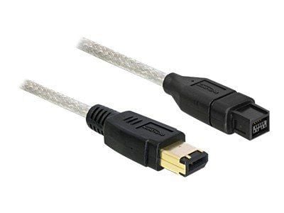 Delock - IEEE 1394-kabel - FireWire 800 (hann) til 6 pin FireWire (hann) - 1 m