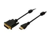 LogiLink - Adapterkabel - HDMI hona till DVI-D hane - 5 m - dubbelt skärmad - svart
