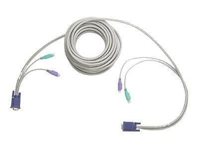HPE - Tastatur / video / musekabel (KVM) - PS/2, HD-15 (VGA) (hann) til PS/2, HD-15 (VGA) (hann) - 12.2 m - for P/N: 400336-B31, 400337-B31, 400338...