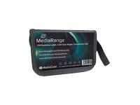 MediaRange BOX98, SD, SDHC, SDXC, 3 korttia, Nailon, musta, Ei kaadu, Likaa hylkivä, 170 mm