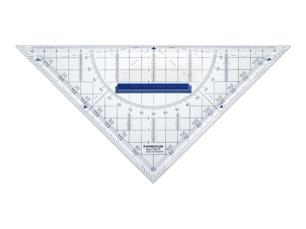 STAEDTLER Mars - Trekant - 22 cm - 45°, 45° - gjennomsiktig - akryl