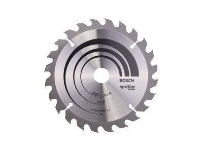 Bosch Optiline Wood - Sirkelformet sagblad - for tre - 235 mm - 24 tenner