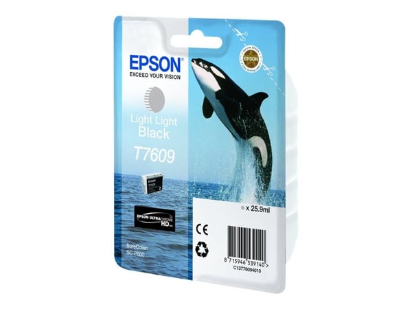 Epson T7609 erittäin vaalea musta, Väriainepohjainen muste, 1 kpl