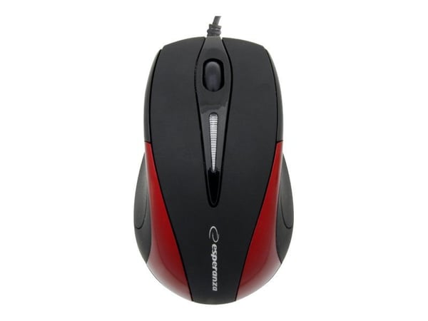 Esperanza EM102R - Mus - optisk - 3 knapper - kablet - USB - rød Esperanza EM102R - Mus - optisk - 3 knapper - kablet - USB - rød
