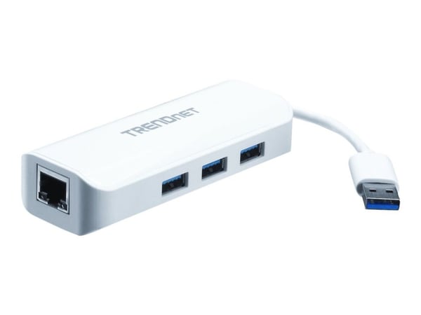 TRENDnet TU3-ETGH3 - Nettverksadapter - USB 3.0 - Gigabit Ethernet + USB 3.0 x 3