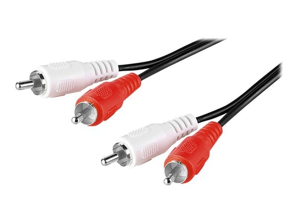 goobay AVK 128-1000 - Lydkabel - RCA hann til RCA hann - 10 m - rund
