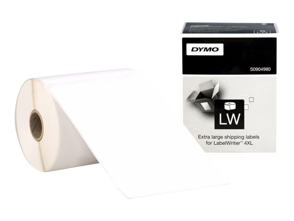 DYMO LabelWriter Extra Large Shipping Labels - 104 x 159 mm 220 etikett(er) (1 rull(er) x 220) forsendelsesetiketter - for DYMO LabelWriter 4XL