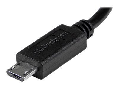 StarTech 8in USB OTG Cable - Micro USB to Mini USB - M/M - USB OTG Mobile Device Adapter Cable - 8 inch (UMUSBOTG8IN) - USB-kabel - mini-USB type B...