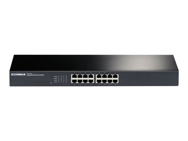 Edimax GS-1016 - Switch - 16 x 10/100/1000 - rackmonterbar