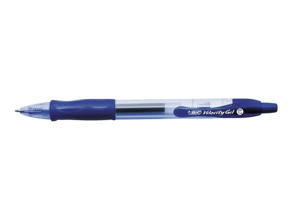 Gelpen BIC Gel-ocity Original Medium blå - med klikmekanisme - (12 stk.)